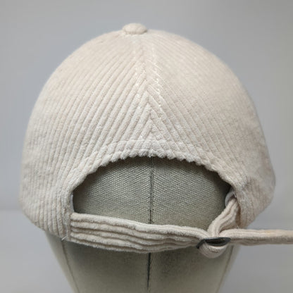 David and Young Baseball Cap Beige One Size Corduroy Cotton Slideback Hat Solid