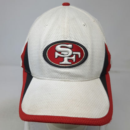 San Francisco 49ers NFL New Era Cap White XL 39THIRTY Stretch Fit Embroidered