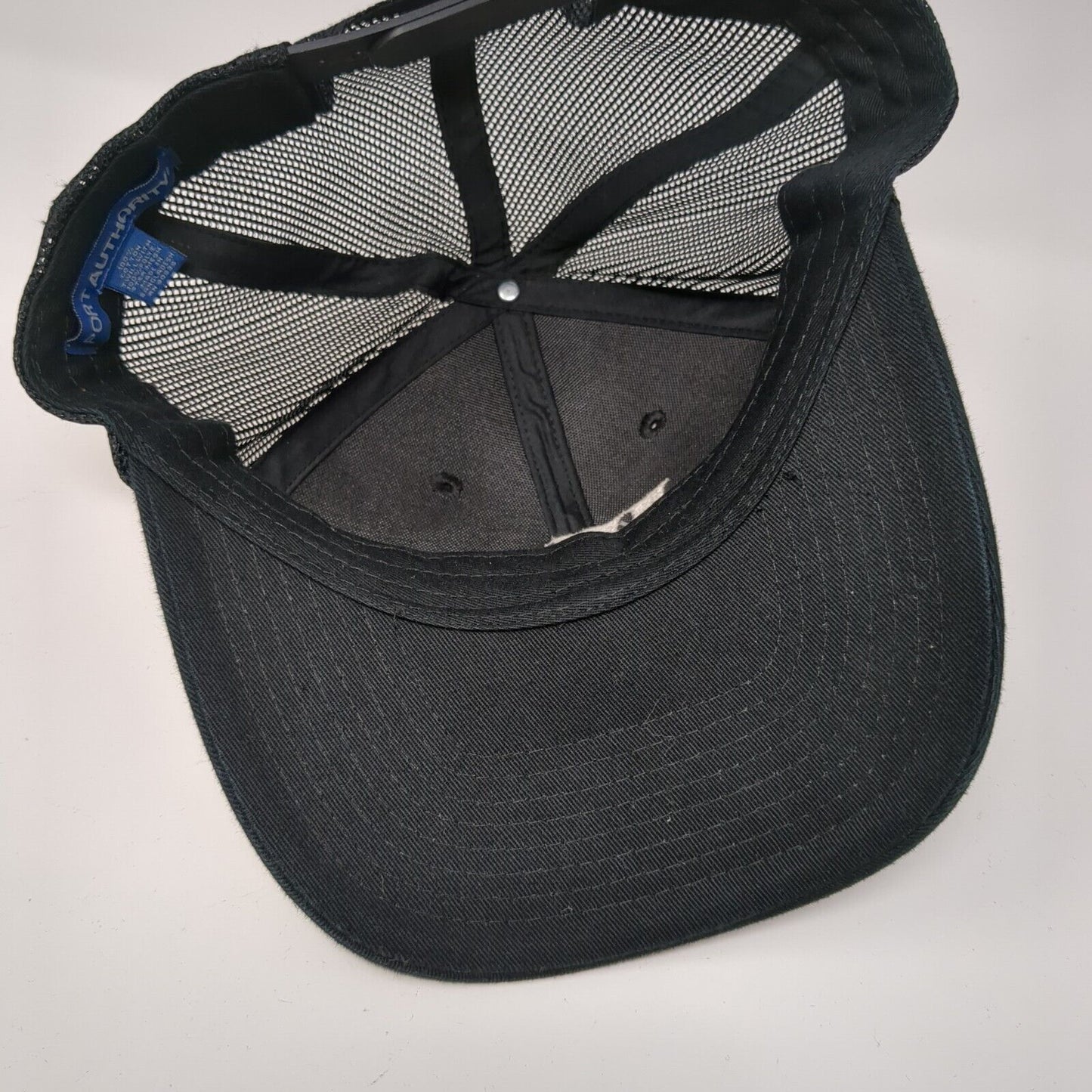 WV Mesh Back Trucker Hat Black One Size Embroidered Port Authority