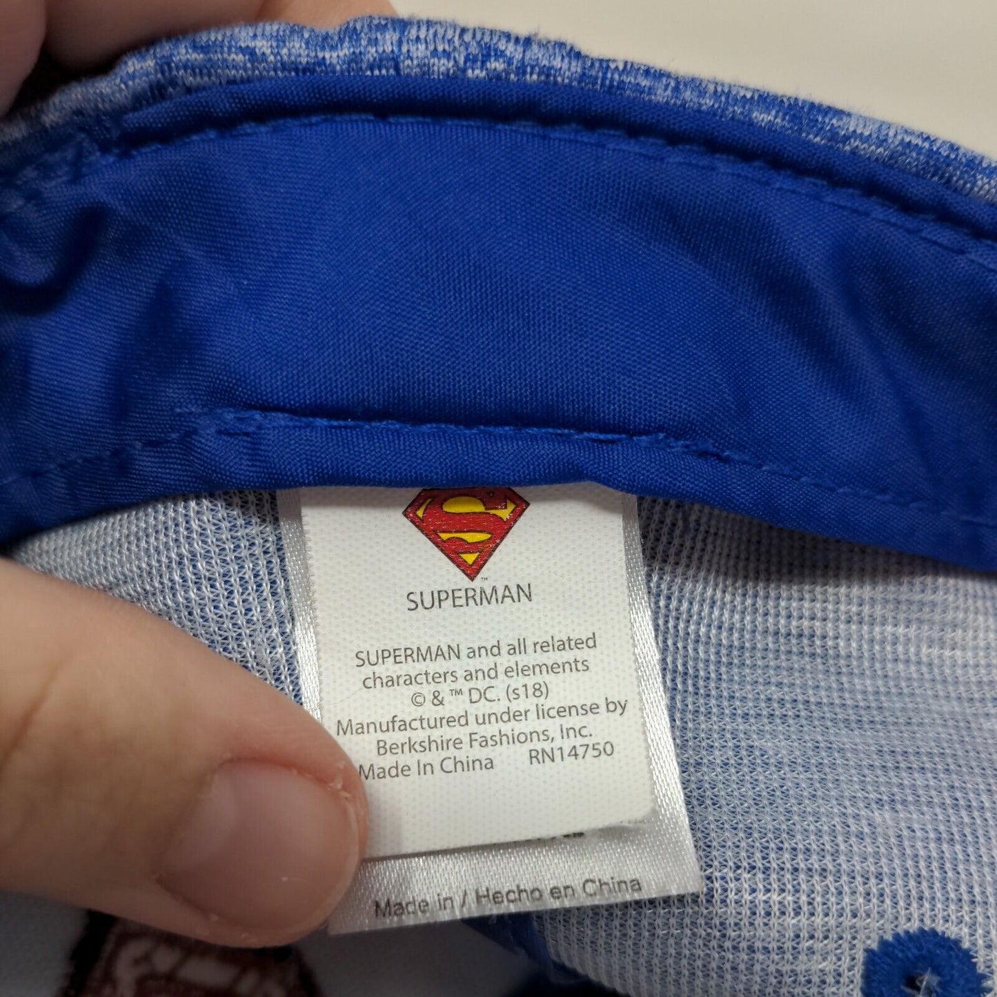 Superman Boy's Snapback Hat Blue Red Size OS Embroidered Logo