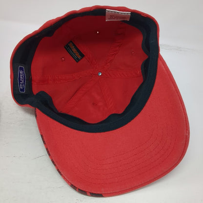 Polaris Baseball Cap Red One Size Fitted TekFlex Racing Graphics Star Logo Hat