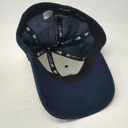 New Era GE Oil & Gas Baseball Cap Blue M Mesh Stretch Fit Contrast Stitch Hat