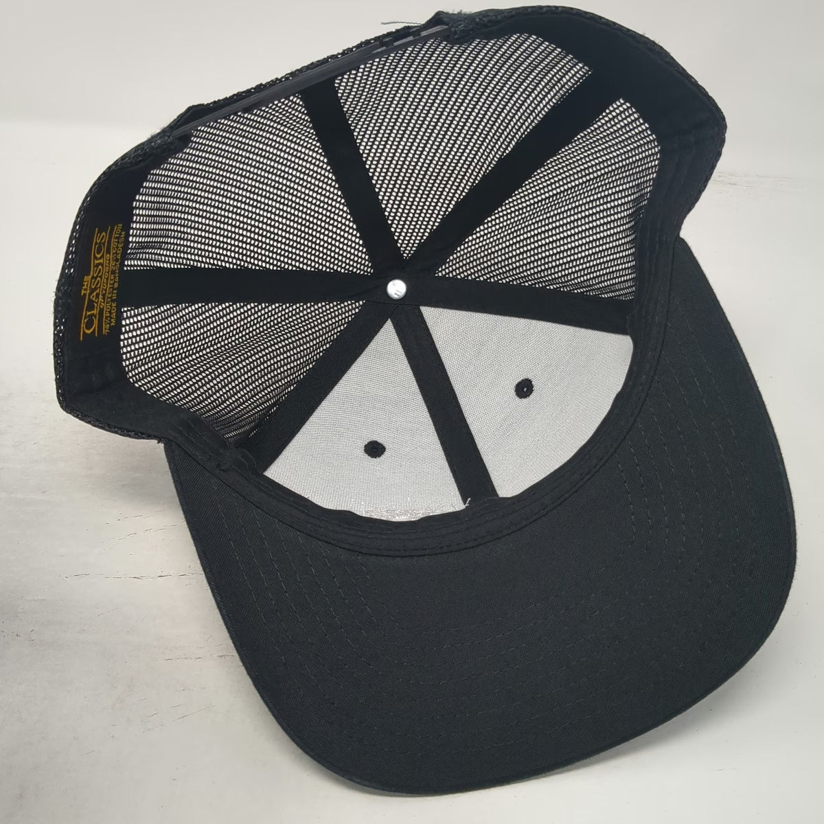 Yupoong Trucker Hat Black One Size The Masonry Center Mesh Snapback Hat Logo