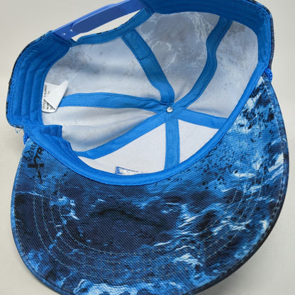 Realtree Snapback Blue One Size Hat Keystone Light Beer Fishing Water Camo Rope