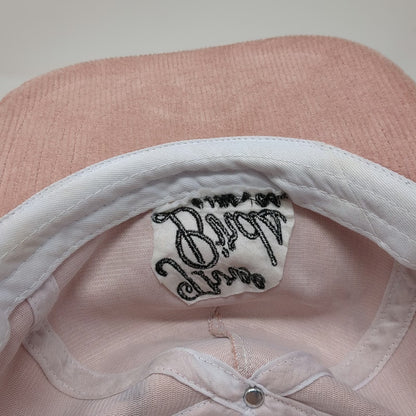 Academy Fits 5 Panel Pink One Size Hat Three Birds Ojai CA Corduroy Strapback
