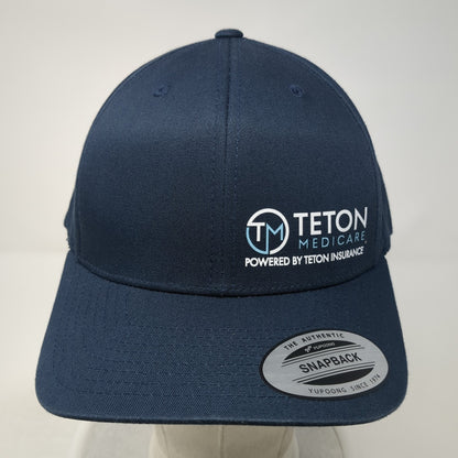 Teton Medicare Insurance Snapback Hat Blue One Size Adjustable Classics Yupoong