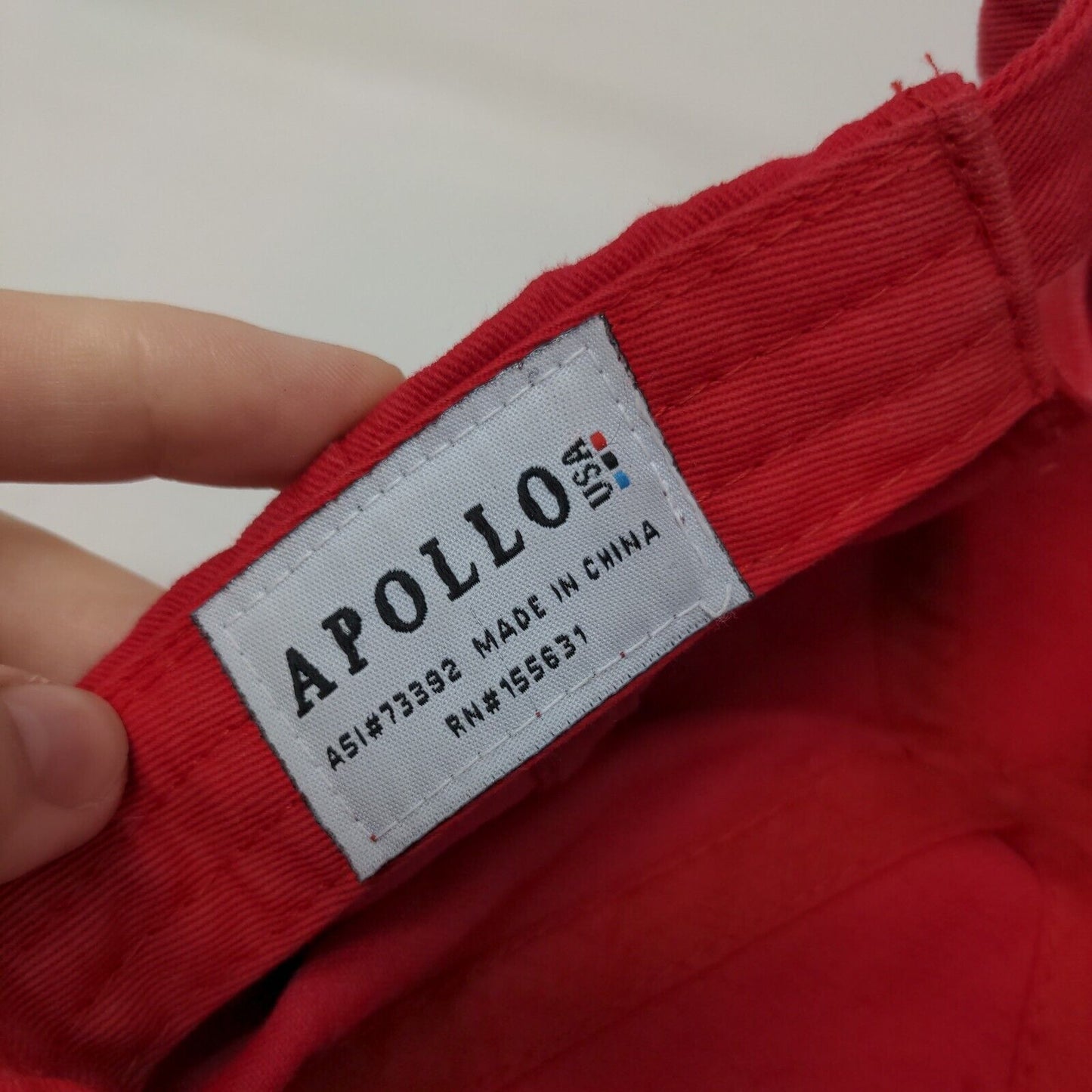 Geo Leaf MedMen Slideback Hat Red One Size Embroidered Apollo