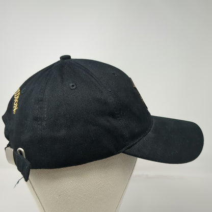 Harley-Davidson Baseball Cap Black One Size Police Badge Gold Embroidery Hat