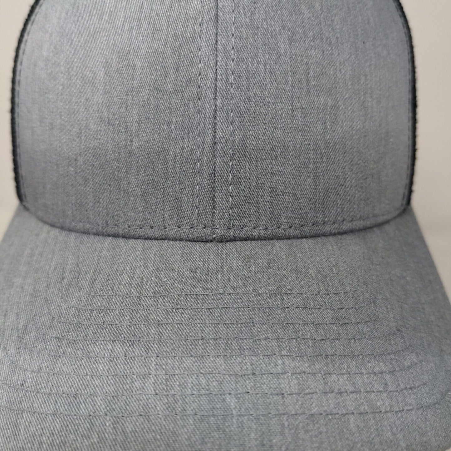 Yupoong Men's Snapback Mesh Back Hat Gray Blank Adjustable Polycotton