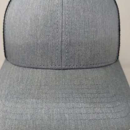 Yupoong Men's Snapback Mesh Back Hat Gray Blank Adjustable Polycotton