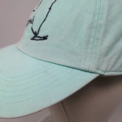 New York Slideback Hat Greenish-Blue OSFM Adjustable Embroidered Home Free