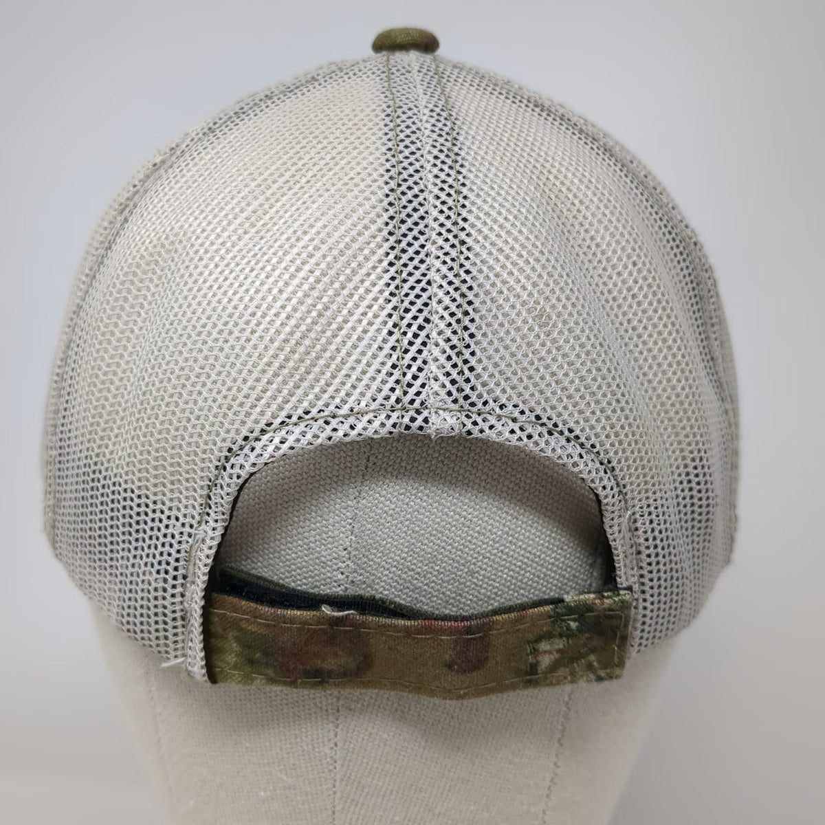 Mossy Oak Baseball Cap Green One Size Camo Mesh Back Strapback Embroidered Hat