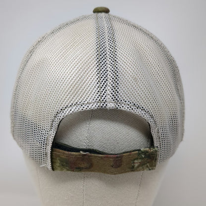Mossy Oak Baseball Cap Green One Size Camo Mesh Back Strapback Embroidered Hat