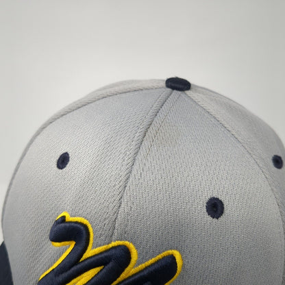 Letter M Fitted Hat Gray L/XL Embroidered Vented Holes 6 Panel Dryve Richardson