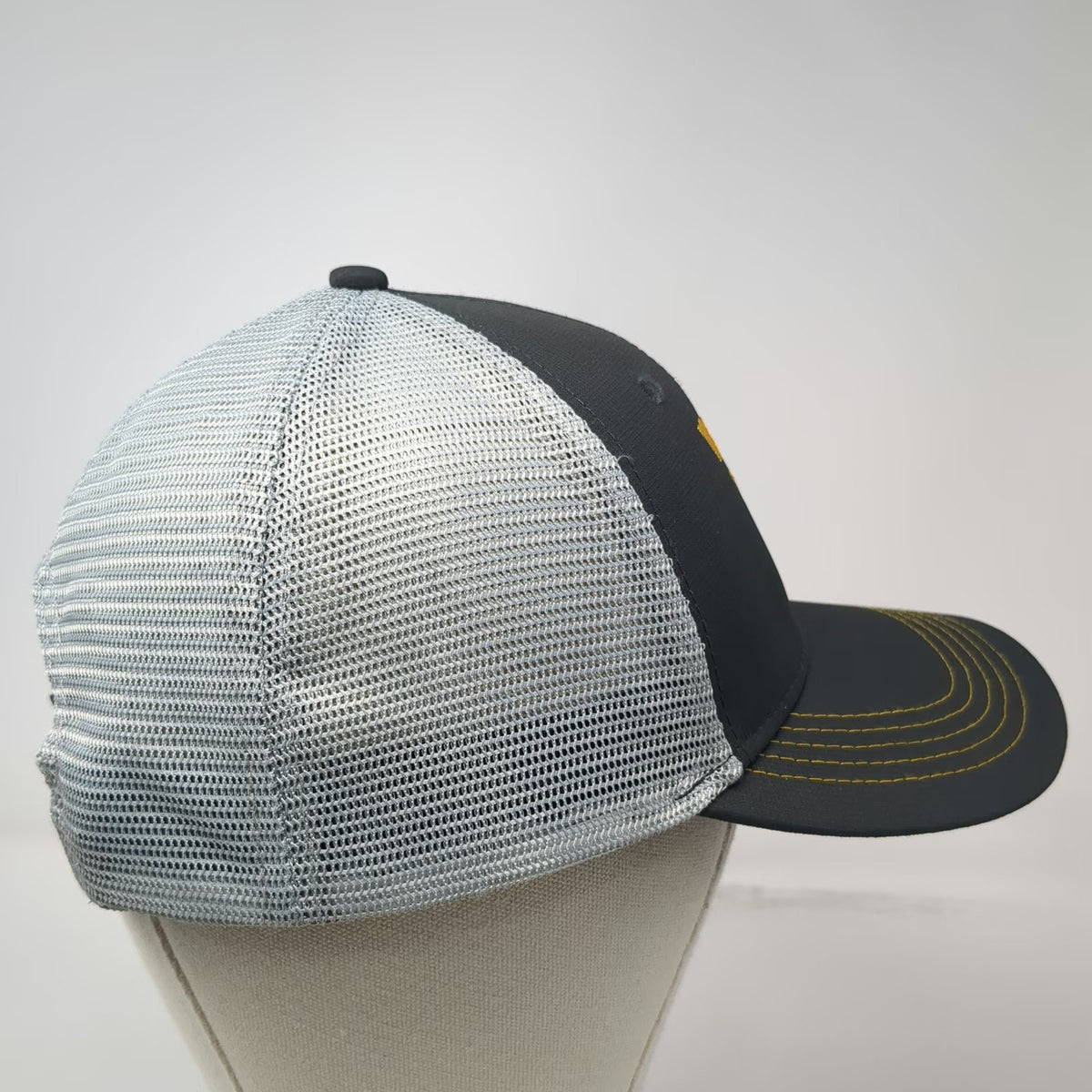 Identity Group Vermeer Rocky Mountain Gray Trucker Hat One Size Mesh Snapback