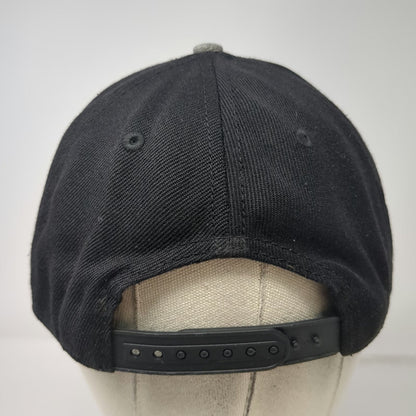 H&M Snapback Black One Size Embroidered Brooklyn New York City Gray Brim Hat