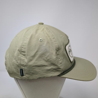 Legacy 5 Panel Beige One Size Snapback Hat Fly Fish Food Jimmy's Nylon Rope