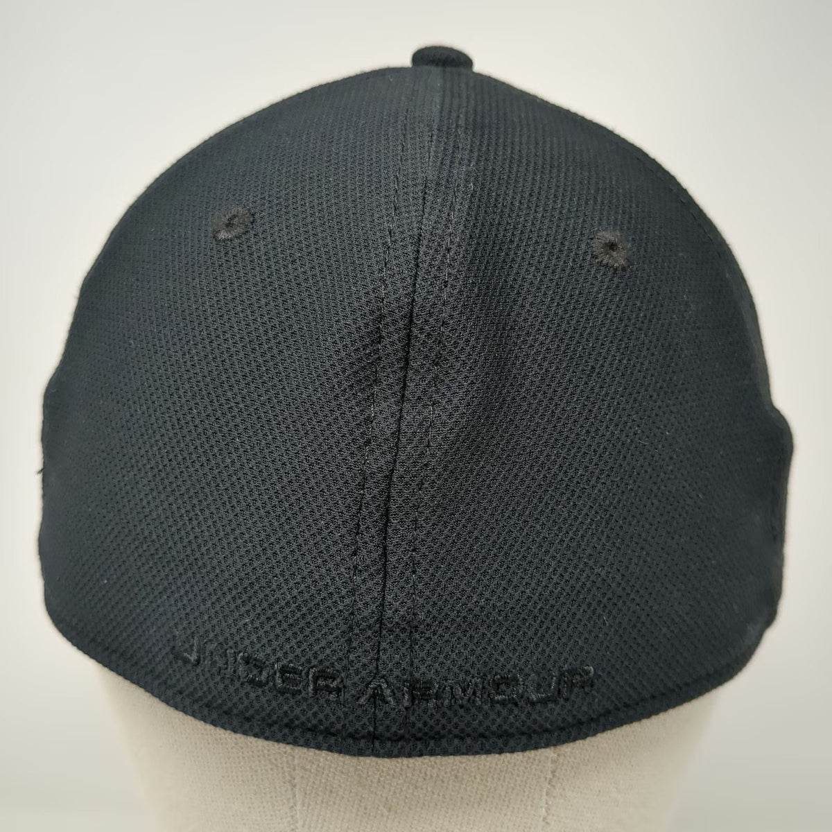 Under Armour Baseball Cap Black XL Tonal Logo Stretch Fit Structured Textured