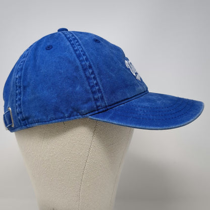 Vans Blue One Size Baseball Cap Adjustable Cotton Embroidered Script Logo Hat