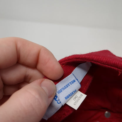 Humphreys Governor Slideback Hat Red One Size Adjustable Port & Company Cotton