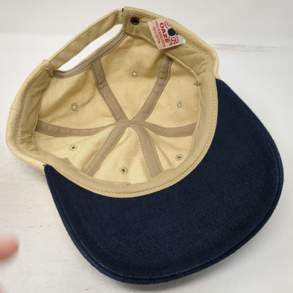 Dog Daze Baseball Cap Beige Blue One Size Alaska Airlines Wings Two-Tone Hat