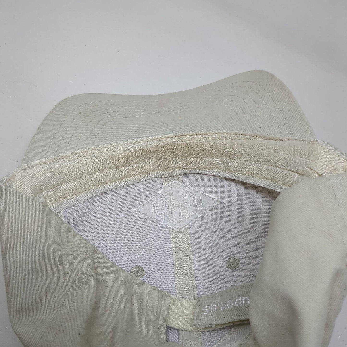 Eupen Strapback Hat Tan OSFA Adjustable Embroidered 6 Panel Hammette Sharp