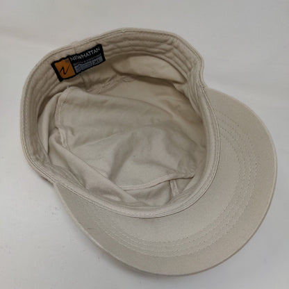 Newhattan Women's Cadet Cap Hat Tan Size XL Blank 100% Cotton