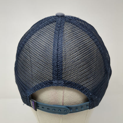 Patagonia Snapback Trucker Hat Blue One Size Adjustable Embroidered Mesh Back