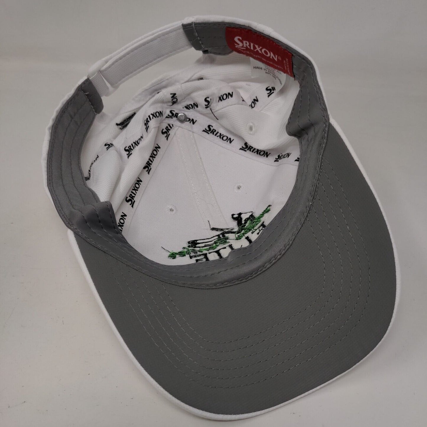 Mike Bender Elite Golf Academy Strapback Hat White One Size Embroidered Srixon