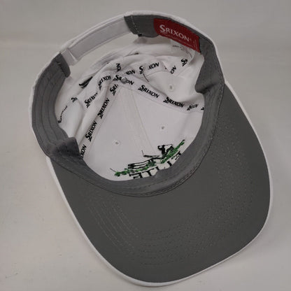 Mike Bender Elite Golf Academy Strapback Hat White One Size Embroidered Srixon