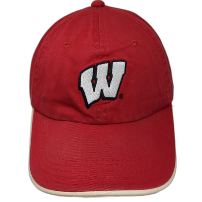 Wisconsin Badgers NCAA Signatures Cap Red One Size Slideback Embroidered W Logo
