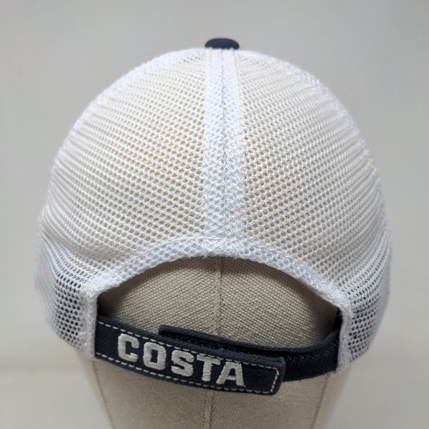 Costa Del Mar Strapback Mesh Back Trucker Hat Blue One Size Colorblock