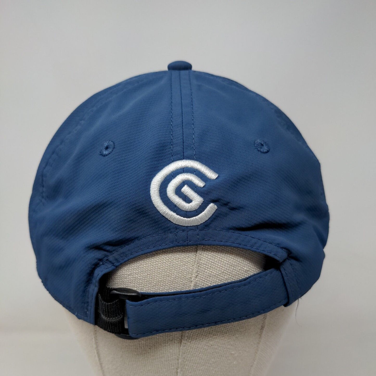 Cleveland Golf Strapback Hat Blue One Size Embroidered Logo 6 Panel