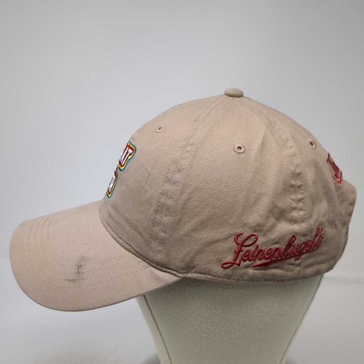 Johnsonville Leinenkugel's I Brat The Beer Baseball Cap Beige One Size Hat Logo