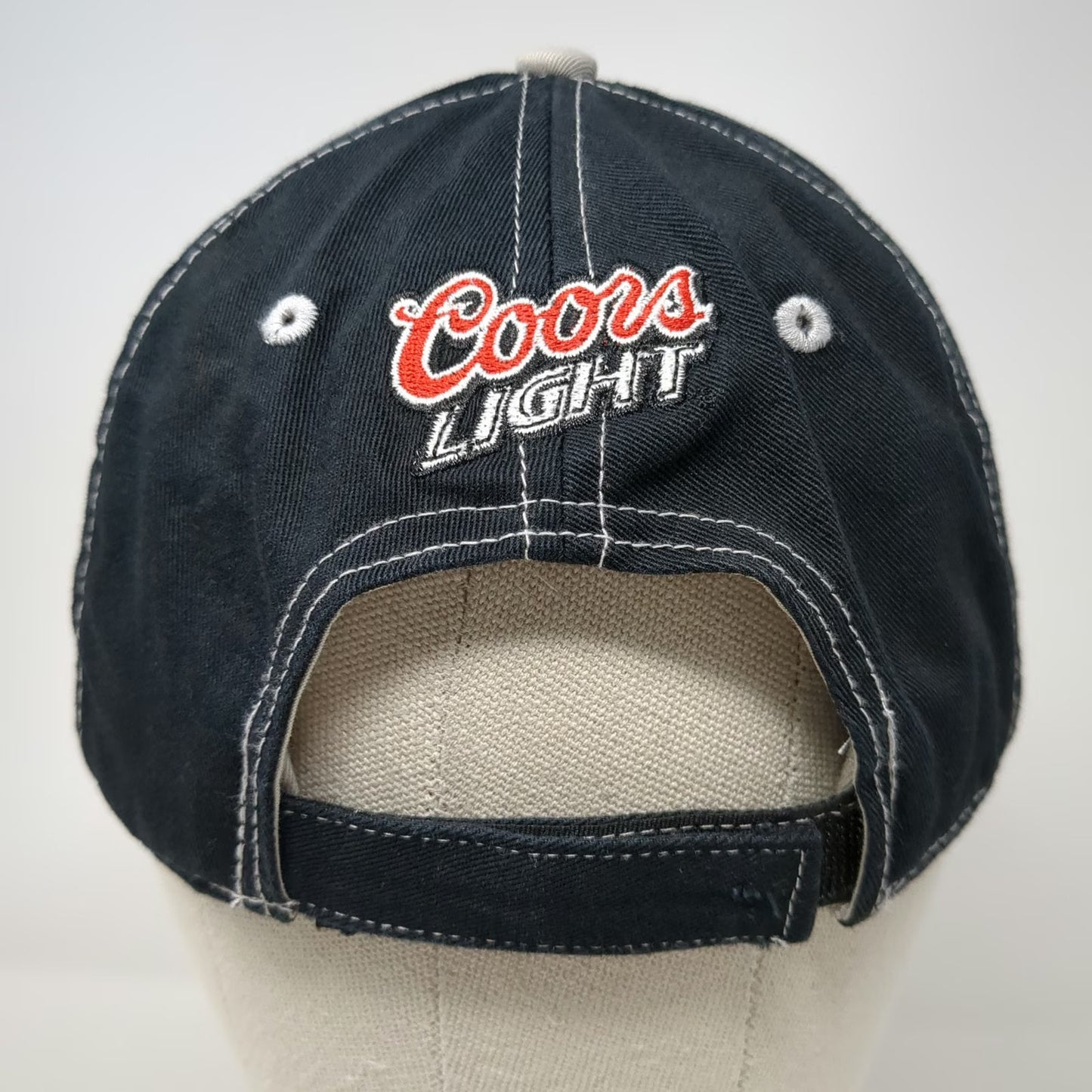 Bio-Domes Coors Light Baseball Cap Black Gray One Size Cotton Adjustable Hat