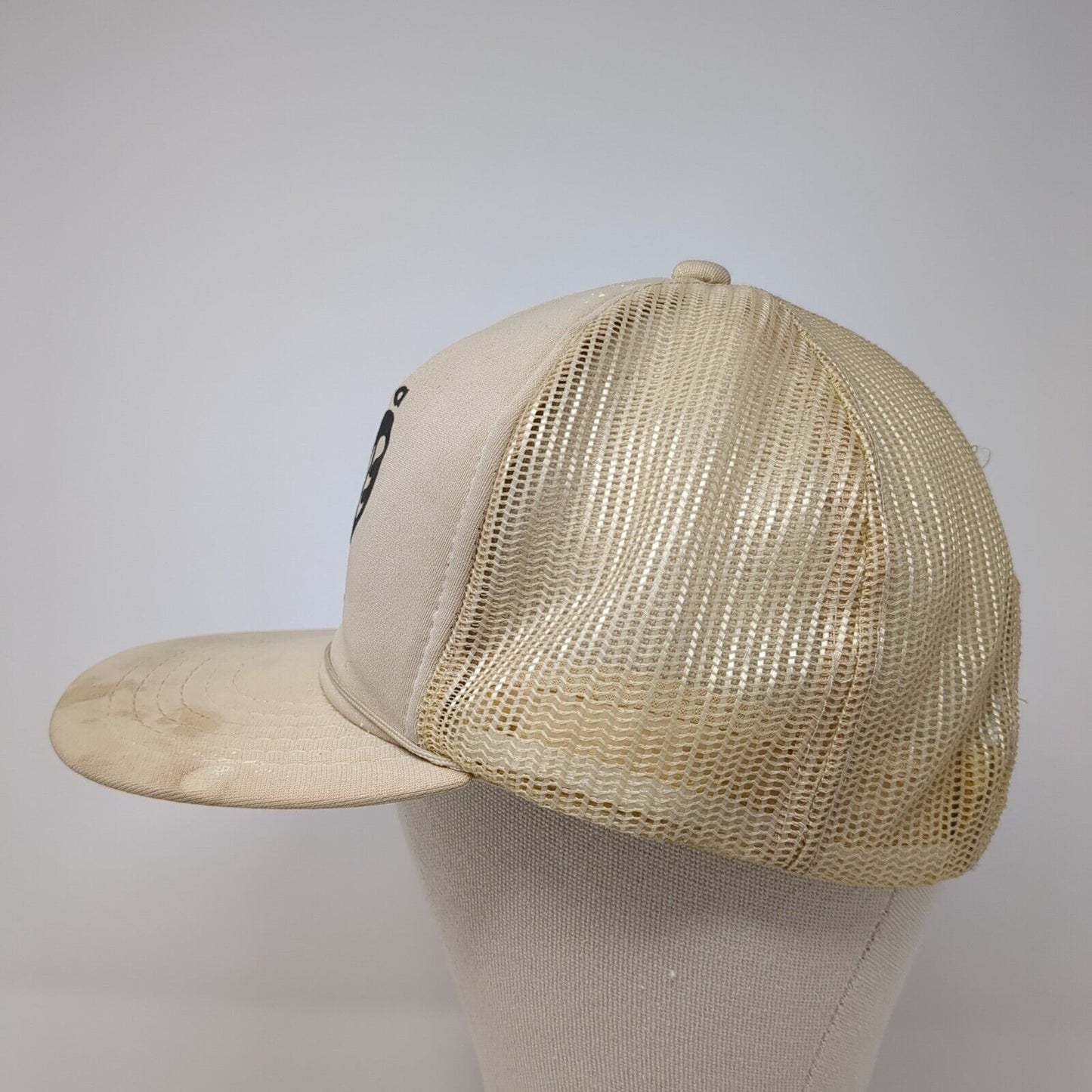 I'm A Love Man Strapback Trucker Hat Tan OS Adjustable Embroidered Mesh Back