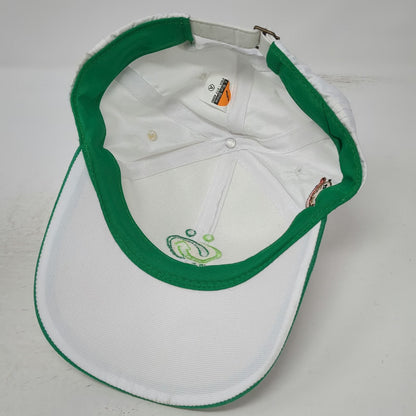 Sun Shine Baseball Cap White One Size Crediservir Embroidered Logo Slideback Hat