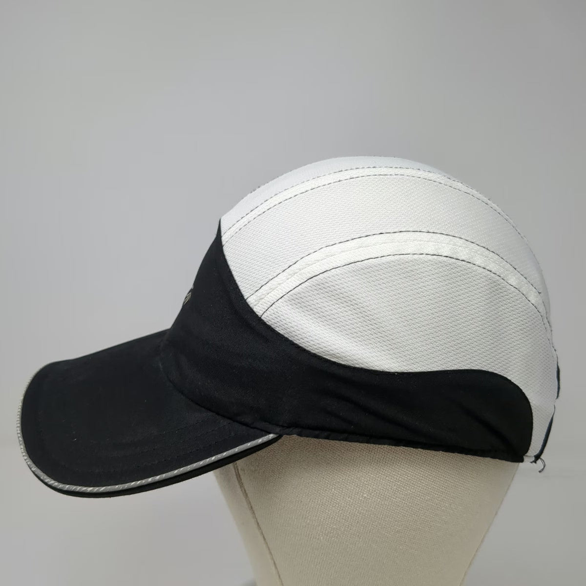 Athleta Baseball Cap White Black One Size Performance Running Mesh Logo Hat