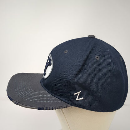 BYU Cougars NCAA Zephyr Blue Snapback One Size Utah Arch Underbrim Flat Bill Hat
