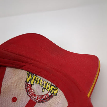 United States Marines Corp Strapback Baseball Cap Red OS Adjustable 6 Panel