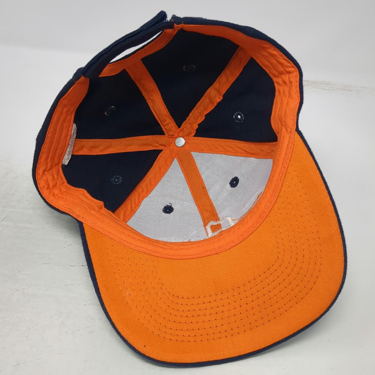 Blue Baseball Cap One Size Nunhems Embroidered Logo Strapback Cotton Orange Hat