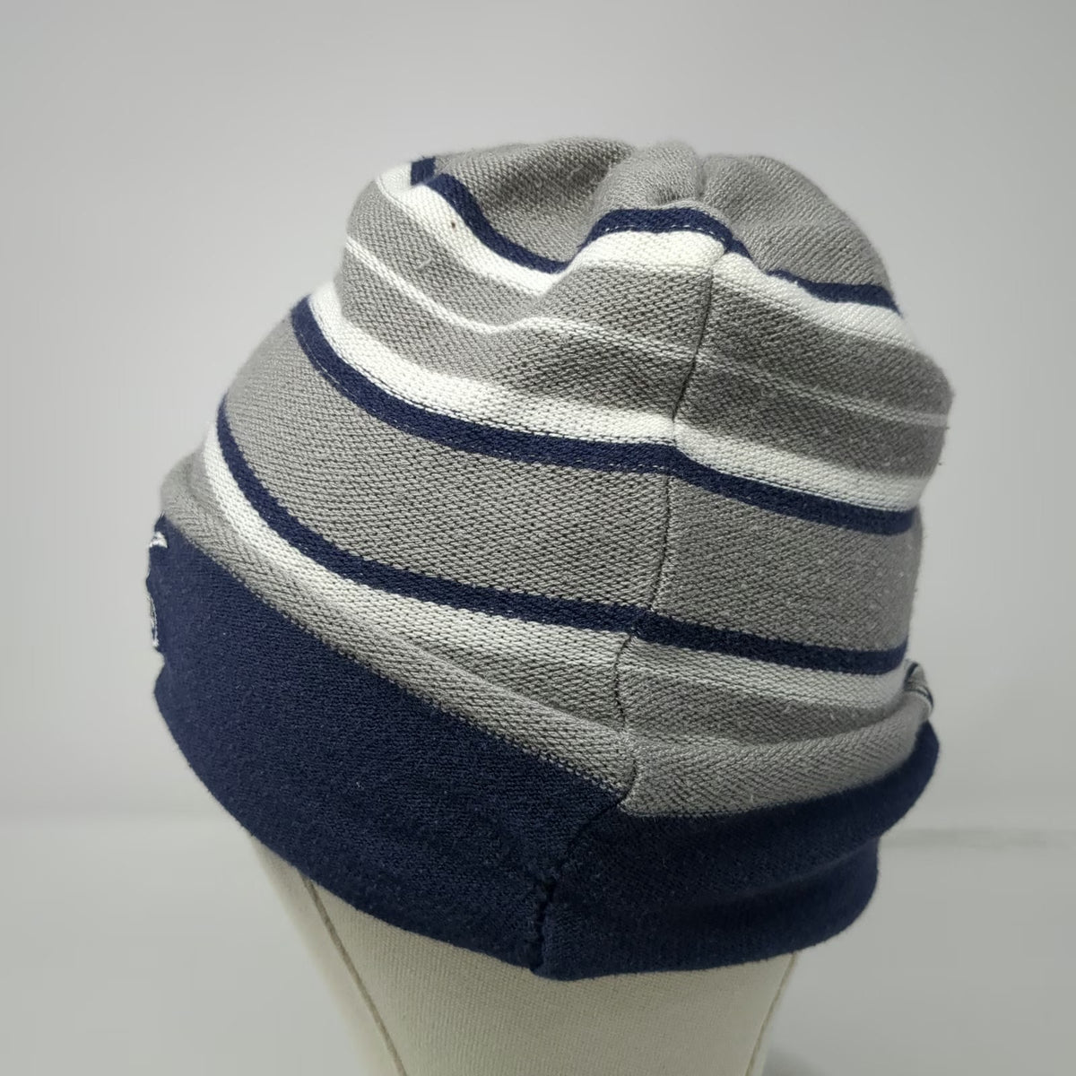 Dallas Cowboys NFL Beanie Blue Gray White One Size Reversible Striped Star Hat