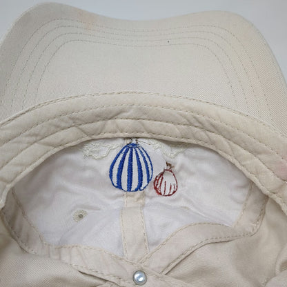 Creede Balloon Festival Beige Baseball Cap One Size Embroidered Hat Strapback
