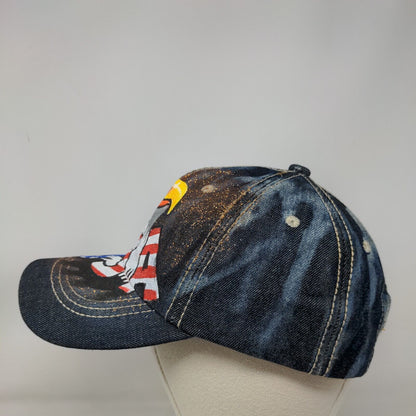 Eagle USA Slideback Hat Multicolor One Size Patriotic American Flag Denim