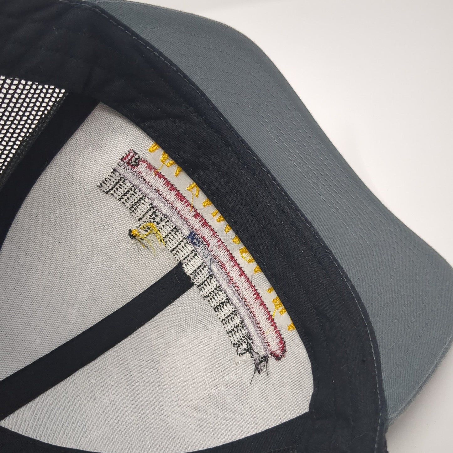 MV Kaimana Hila Snapback Trucker Hat Gray One Size Mesh Back Colorblock