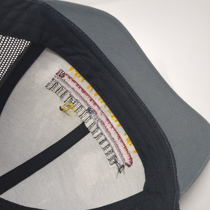 MV Kaimana Hila Snapback Trucker Hat Gray One Size Mesh Back Colorblock