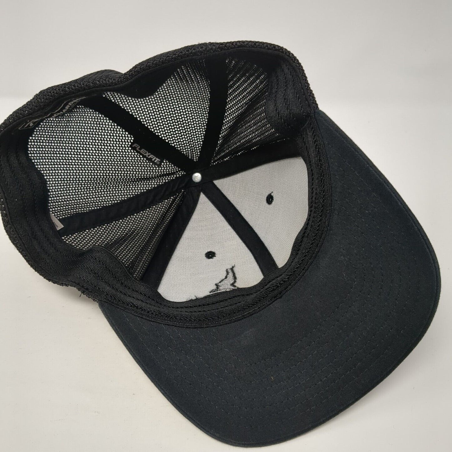 Idaho 208 Fitted Mesh Back Trucker Hat Black L/XL Flexfit Richardson