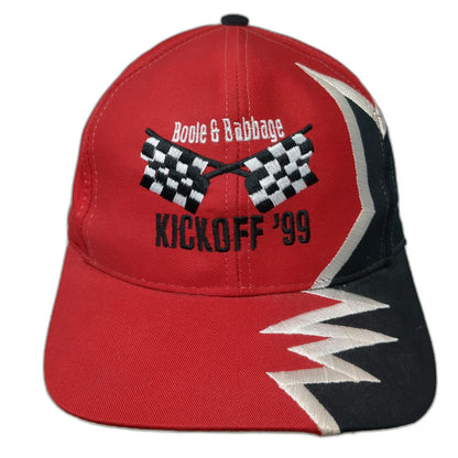 Kati Baseball Cap Red One Size Boole & Babbage Kickoff 99 Checkered Flags Hat