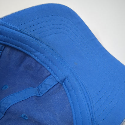 Unbranded Strapback Baseball Cap Blue One Size Adjustable Vented Holes Blank