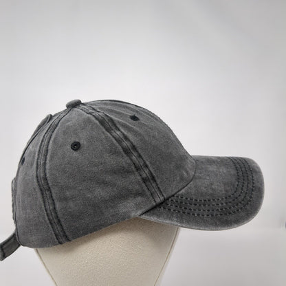 Unbranded Ponyback Slideback Hat Gray One Size Adjustable 6 Panel Blank Cotton